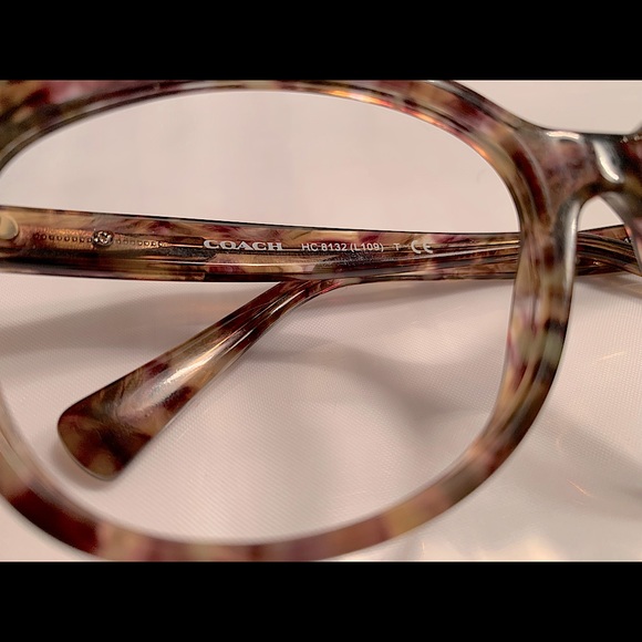 Coach Prescription Glasses or Sunglasses in Confetti Light Brown - Picture 3 of 12
